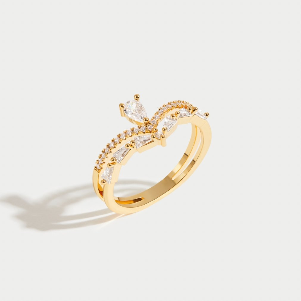 Aura - Eleganten kristalni prstan