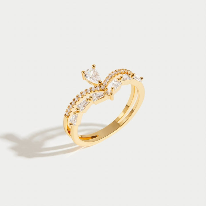 Aura - Eleganten kristalni prstan